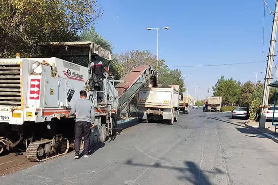 آسفالت بلوار رسالت تعویض خواهد شد
