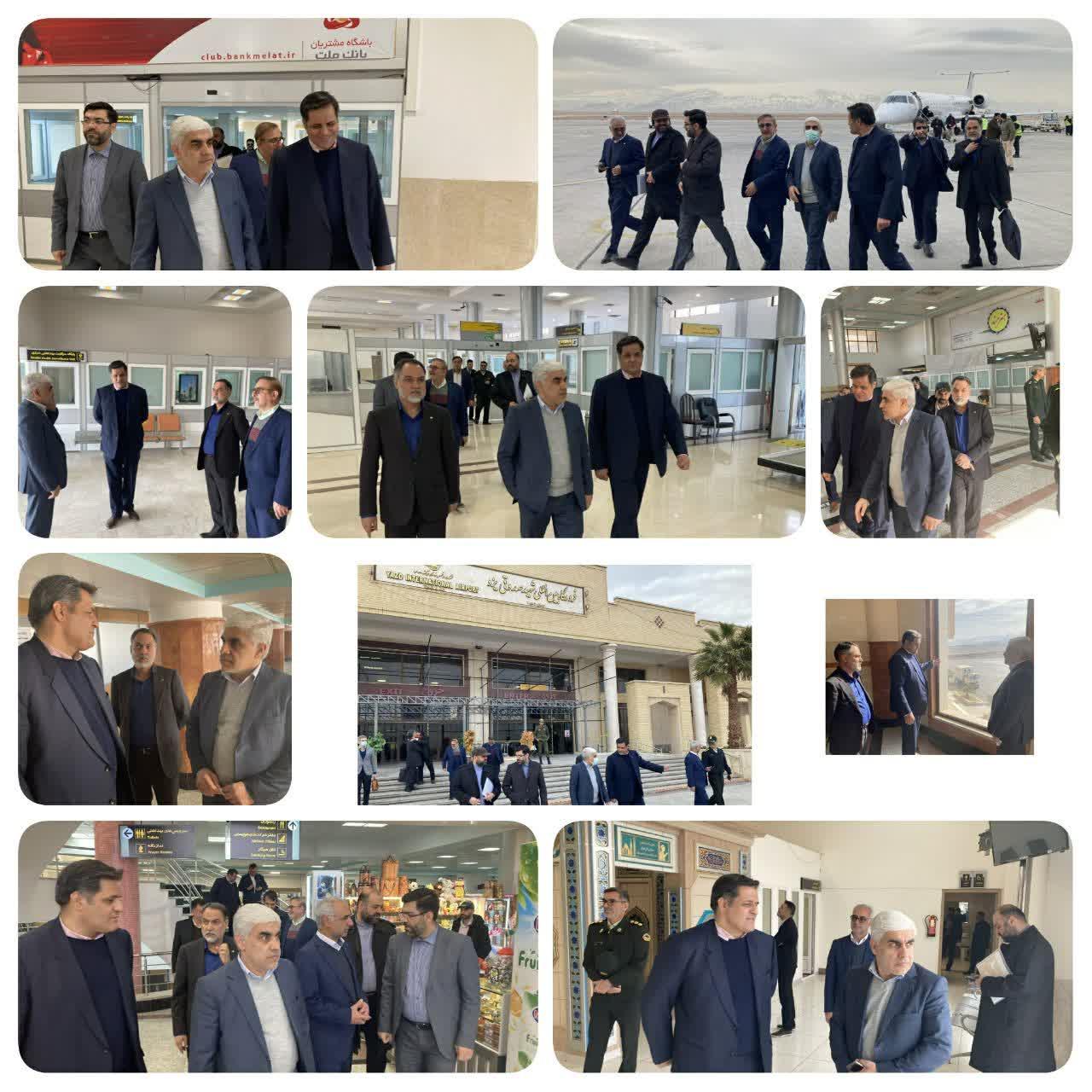 بازدید میدانی معاون وزیرو بررسی مشکلات فرودگاه یزد