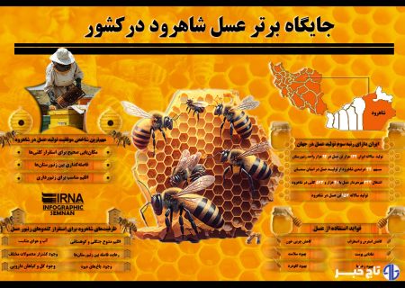 اینفوگرافیک | جایگاه برتر عسل شاهرود در کشور