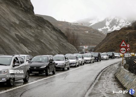 بارش باران، گرد و غبار و ترافیک نیمه سنگین در برخی جاده‌های کشور