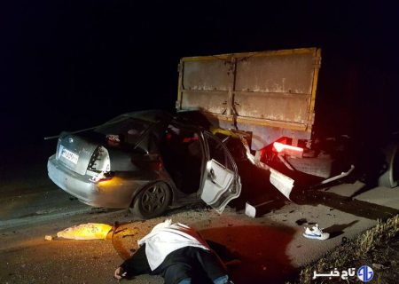 برخورد دو دستگاه خودرو در زنجان چهار فوتی برجا گذاشت