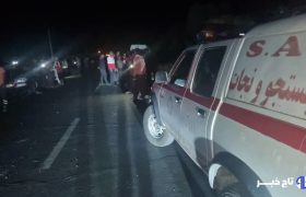 تصادف در فهرج با ۵ کشته و ۱۴ مصدوم/چند مامور پلیس در جمع حادثه‌دیدگان