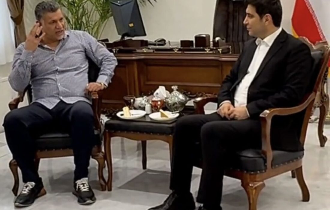 دیدار علی دایی و استاندار کردستان