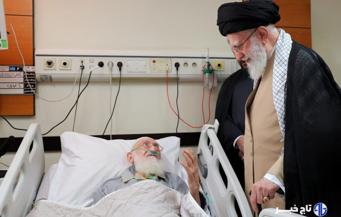 رهبر معظم انقلاب از حضرت آیت‌الله نوری همدانی عیادت کردند