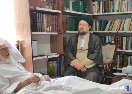 عیادت سیدحسن خمینی از آیت الله العظمی نوری همدانی