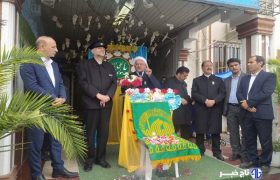 فیلم استقبال مردم آستارا از پرچم و خدام بارگاه منور رضوی
