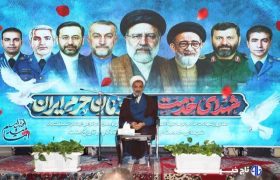 گرامیداشت شهدای خدمت در گنبدکاووس؛ تجلیل از گفتمان انقلابی شهید رئیسی