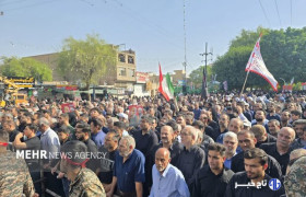 اغاز مراسم تشییع پیکر مطهر غلامعلی رشید
