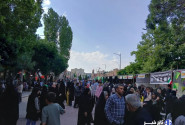 تجمع باشکوه و حماسی مردمی با شعار «ایران، ذوالفقار علی(ع)» در اردبیل