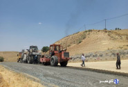 جاده روستای امروله رنگ آسفالت به خود گرفت
