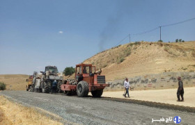 جاده روستای امروله رنگ آسفالت به خود گرفت
