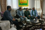 دیدار فرمانده سپاه قم با خانواده شهید شاخص سال ۱۴۰۴ استان قم