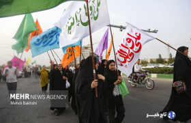 پردیسان قم، میزبان شادپیمایی باشکوه عید غدیر با مشارکت گسترده مردمی