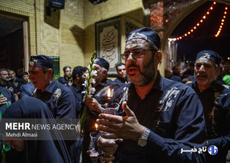 آئین تجلیل از پیرغلامان حسینی در زنجان برگزار شد