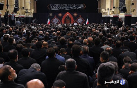 آخرین شب عزاداری محرم امسال در حسینیه امام خمینی(ره) برگزار شد