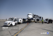 اعزام زائران اربعین حسینی از فرودگاه لامرد فارس