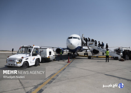 اعزام زائران اربعین حسینی از فرودگاه لامرد فارس