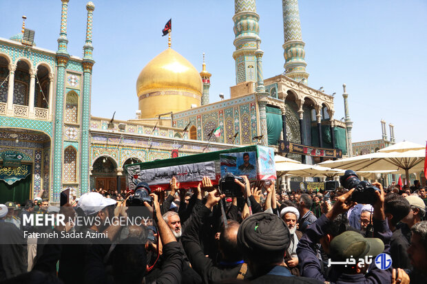 تشییع پیکر دو شهید تجاوز رژیم صهیونیستی در قم