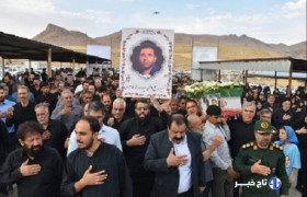 تشییع پیکر شهید «سید اسداله طاهری» در خرم‌آباد