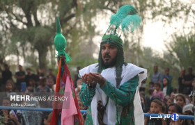 تصاویری از مراسم تعزیه‌خوانی ایام محرم در خرم‌آباد