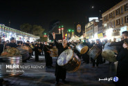 حرکت دسته عزاداری چلچراغ شهر زنجان