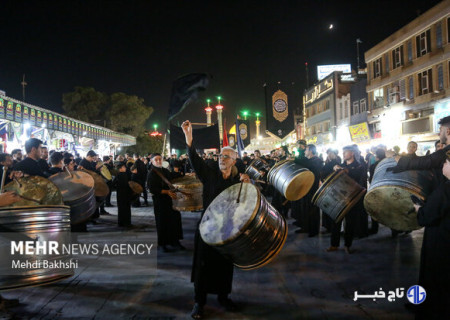 حرکت دسته عزاداری چلچراغ شهر زنجان