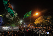دسته عزاداری هیئت فاطمیون زنجان در شب عاشورا