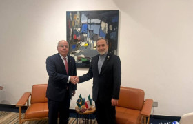 دیدار و گفتگوی وزرای خارجه ایران و برزیل در اجلاس سران بریکس