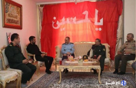دیدار وزیر دفاع با خانواده شهید ربانی