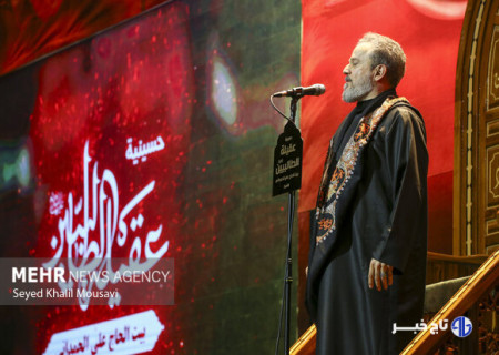 عزاداری شب تاسوعا با حضور ملاباسم کربلایی در اهواز