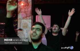 عزاداری شب هشتم ماه محرم در بیرجند