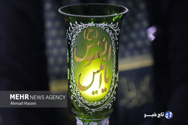 مراسم روضه خوانی شب هشتم ماه محرم در مشهد