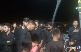مراسم عزاداری در جلگه زوزن خواف در شب تاسوعا