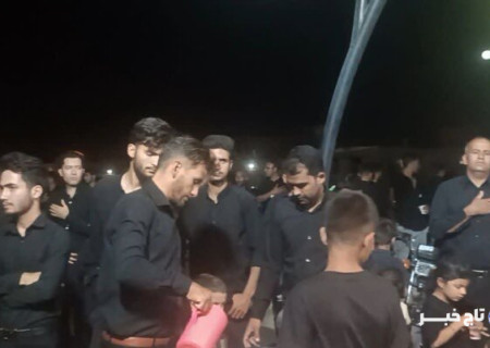 مراسم عزاداری در جلگه زوزن خواف در شب تاسوعا