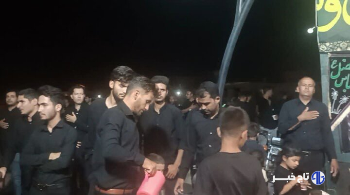 مراسم عزاداری در جلگه زوزن خواف در شب تاسوعا