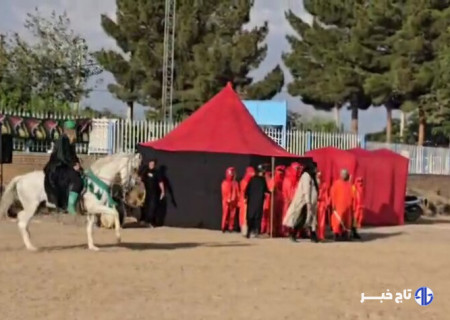مراسم عزاداری و شبیه خوانی در بندرشرفخانه شهرستان شبستر