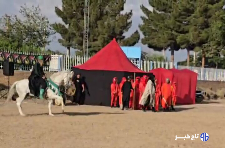 مراسم عزاداری و شبیه خوانی در بندرشرفخانه شهرستان شبستر