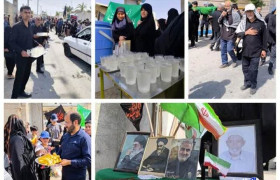 مراسم «علم گردانی» در روستای «درودگاه» دشتستان برگزار شد