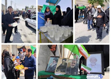 مراسم «علم گردانی» در روستای «درودگاه» دشتستان برگزار شد