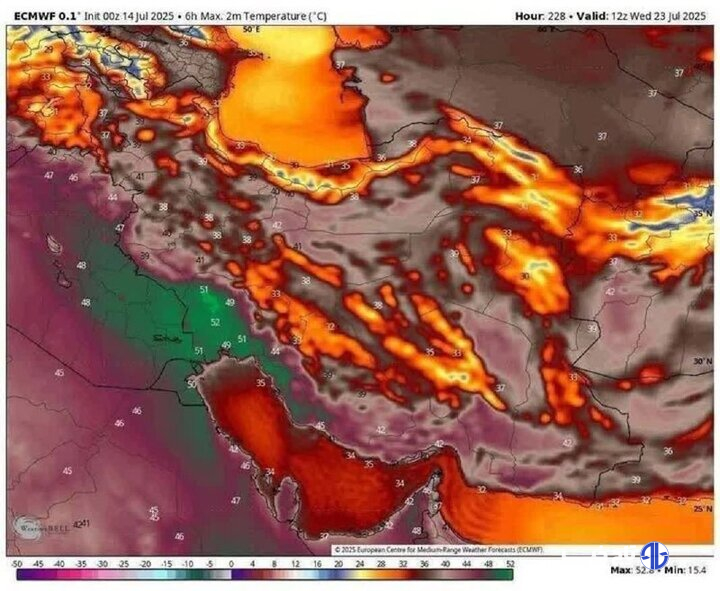 هشدار هواشناسی؛ تداوم گرمای شدید و بی‌سابقه تابستان در ۸ استان