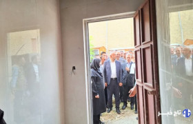 وزیر تعاون و کار از طرح توسعه بیمارستان شهید سلیمانی ابهر بازدید کرد