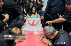 پیکر مطهر ۷ شهید اقتدار ملی در کاشان تشییع می‌شود