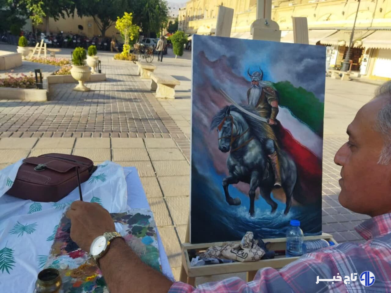 گردهمایی همدلانه نقاشان شیراز؛ روایتی از هنر، مقاومت و میهن‌پرستی