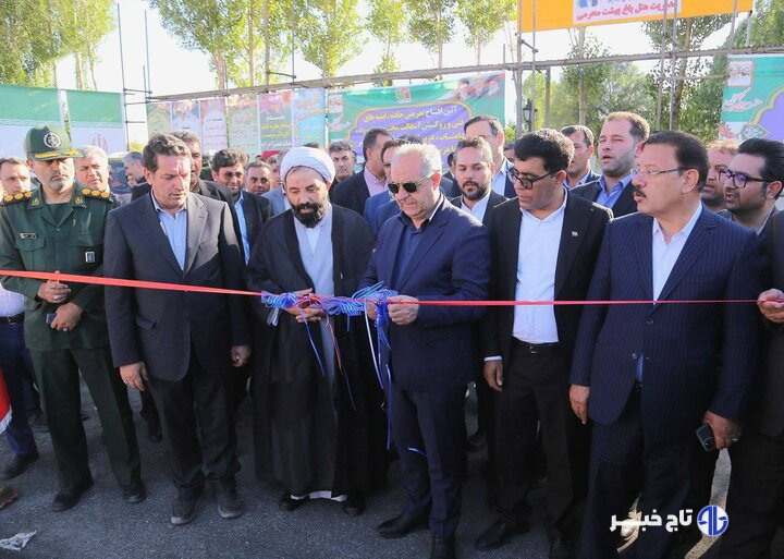 افتتاح طرح های راهداری در شهرستان هشترود با حضور استاندار