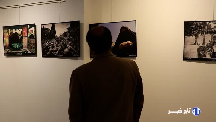 افتتاح نمایشگاه عکس عاشورایی «گل‌گیران بیجار» در سنندج