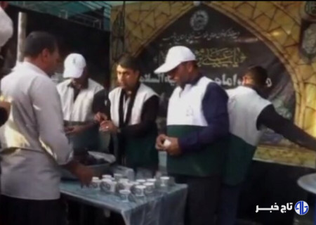 خدمت‌رسانی خادمیاران شهرستان دشتی به زائران امام رضا (ع) در مشهد