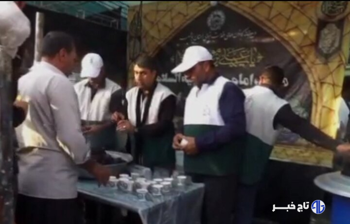 خدمت‌رسانی خادمیاران شهرستان دشتی به زائران امام رضا (ع) در مشهد