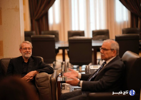 دیدار لاریجانی و نواف سلام