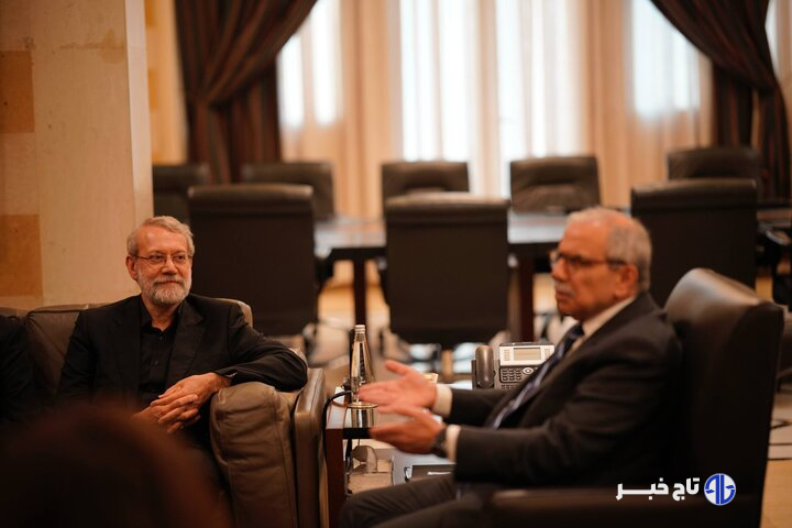 دیدار لاریجانی و نواف سلام