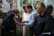 دیدار مسئولان با خانواده سید مرتضی حسینی‌زاده درگناوه